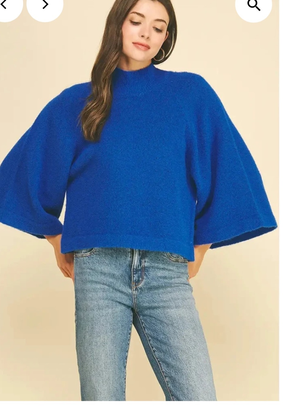 ZARA WIDE SLEEVE KNIT JUMPER